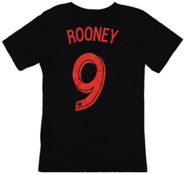 2017-18 DC United adidas Cotton Tee Rooney #9 - 8/10 - (S)