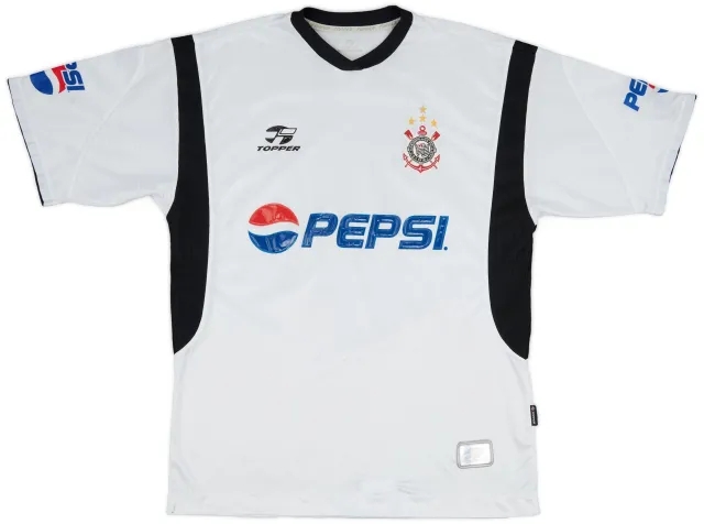 2002-03 Corinthians Home Shirt #10 - 6/10 - (XL)