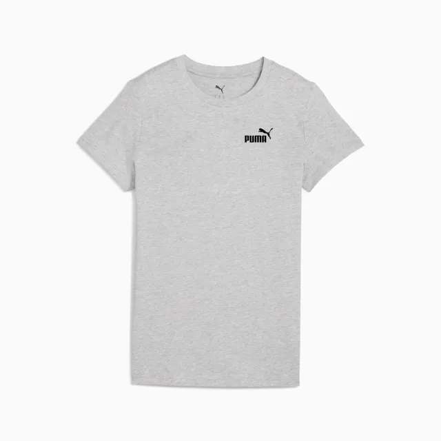 PUMA Ess Small No. 1 Logo T-Shirt Women, Light Grey Heather