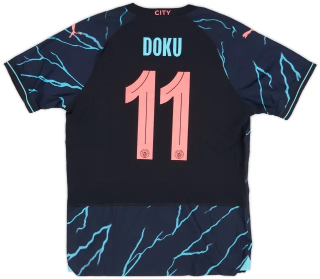 Puma 2023-24 Manchester City Player Issue Third Shirt Doku #11