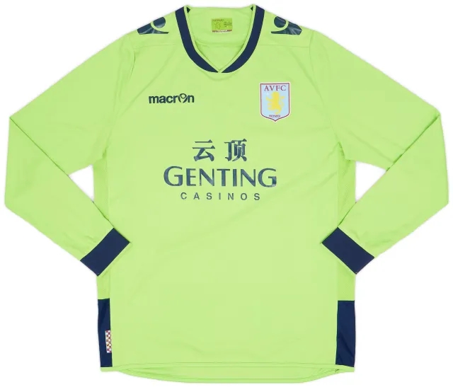 Macron 2012-13 Aston Villa Away L/S Shirt Petrov #19 - 7/10 - (L)