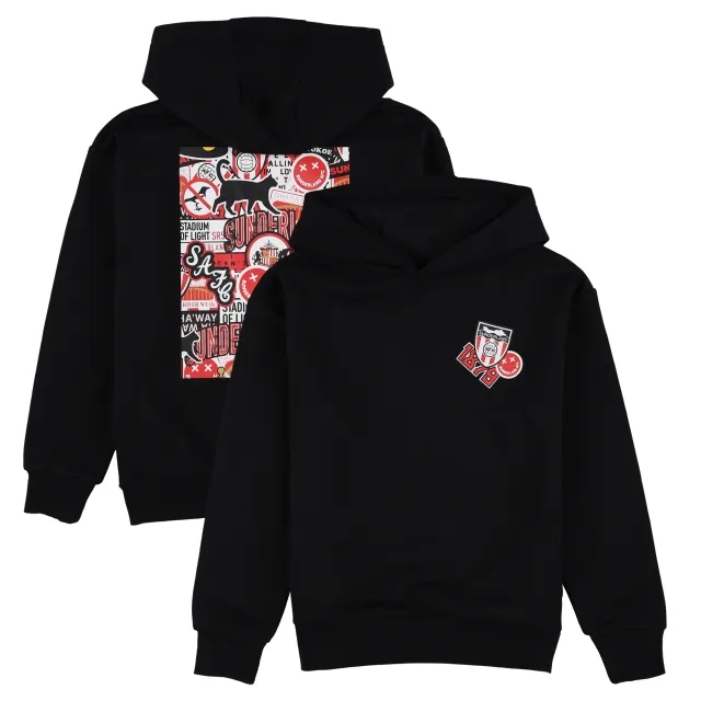 Source Lab Limited Sunderland Limited Edition Mashup Hoodie - Black - Kids
