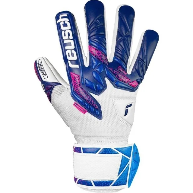 Reusch Goalkeeper Gloves Attrakt Re:Grip - ['Blue', 'White']