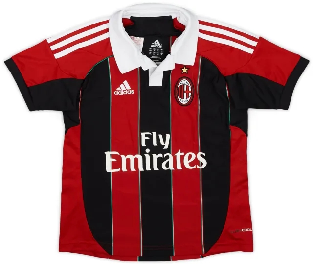 adidas 2012-13 AC Milan Home Shirt - 8/10 - (S.Boys)