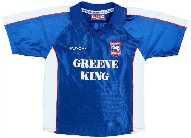1999-01 Ipswich Home Shirt - 9/10 - (L.Boys)