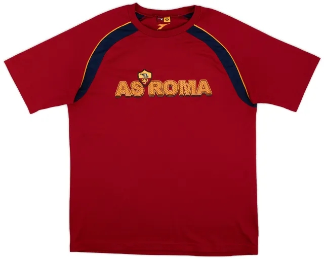 2003-04 Roma Diadora Training Shirt - 9/10 - (XXL)