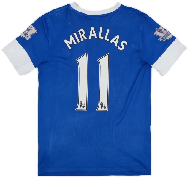 Nike 2012-13 Everton Home Shirt Mirallas #11 - 5/10 - (S)