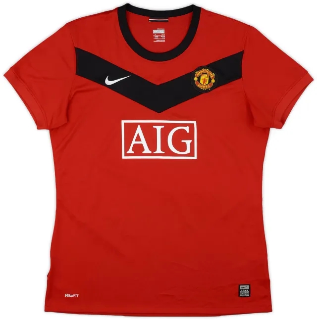 Nike 2009-10 Manchester United Home Shirt - 9/10 - (Women's XL)