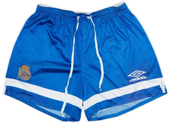 Umbro 1993-94 Deportivo Home Shorts - 7/10 - (M)