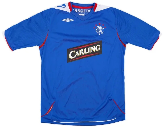 Umbro 2006-07 Rangers Home Shirt - 8/10 - (L.Boys)