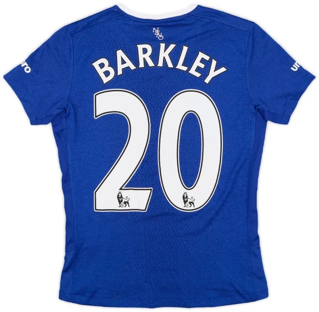 Umbro 2015-16 Everton Home Shirt Barkley #20 - 6/10 - (S.Boys)