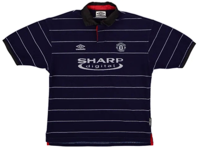 Umbro 1999-00 Manchester United Away Shirt - 8/10 - (L.Boys)