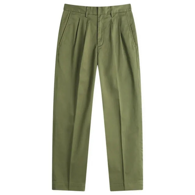 Barbour Men's Ted Relaxed Fit Chino Trousers Olive