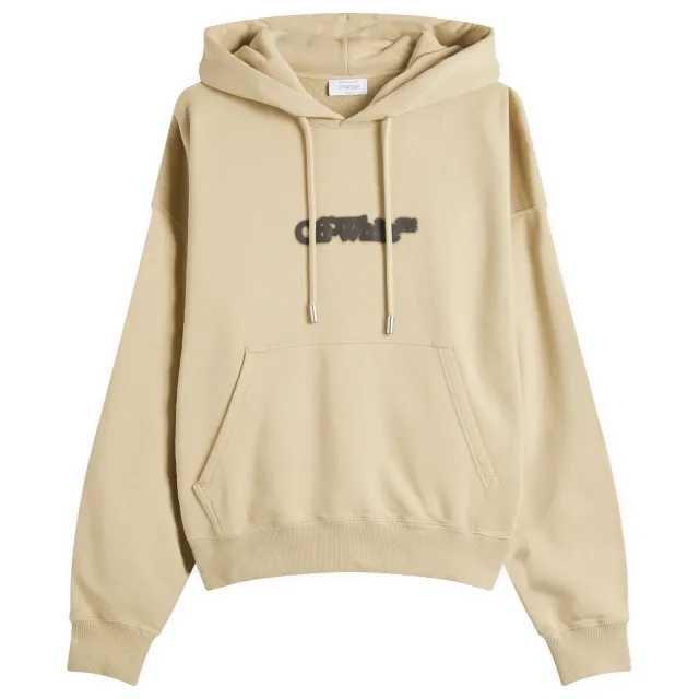 Off-White Men's Spray Arrow Skate Hoodie Crème Brulee