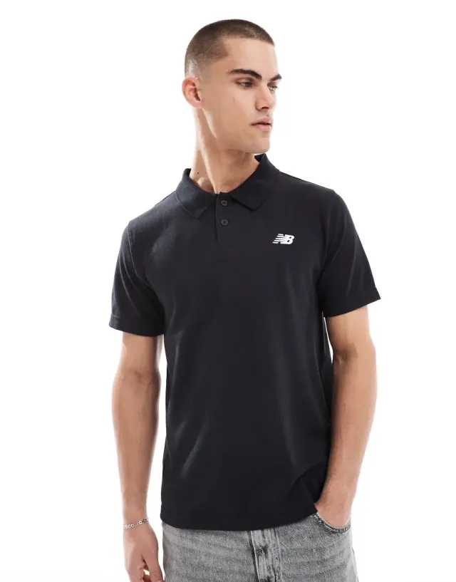 New Balance Cotton Pique Short Sleeve Polo