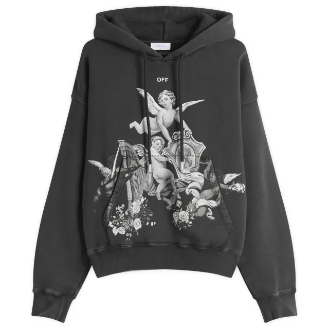 Off-White Men's Putti Skate Hoodie Black/White