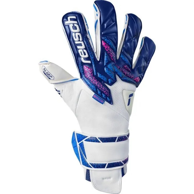 Reusch Goalkeeper Gloves Attrakt Re:Grip Evolution - ['Blue', 'White']