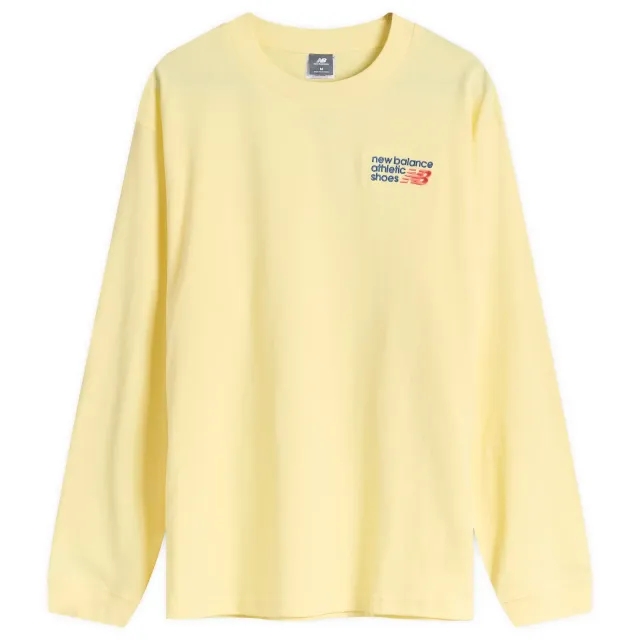 New Balance Athletics Premium Logo Long Sleeve Parchment
