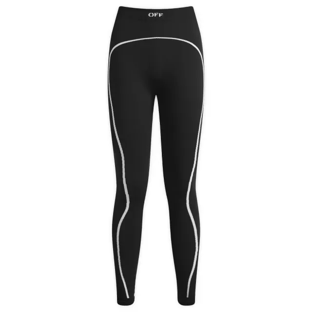 Off-White Women's Stamp Seamless Leggings Black White