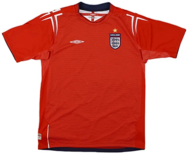 Umbro 2004-06 England Away Shirt - 9/10 - (XL.Boys)