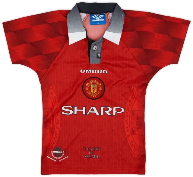 Umbro 1996-98 Manchester United Home Shirt - 5/10 - (S.Boys)