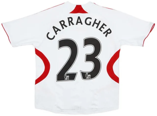 adidas 2007-08 Liverpool Away Shirt Carragher #23 - 8/10 - (S.Boys)
