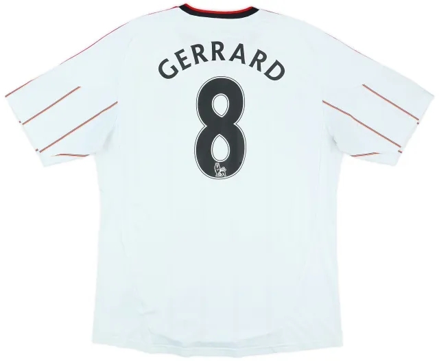 adidas 2010-11 Liverpool Away Shirt Gerrard #8 - 5/10 - (L)
