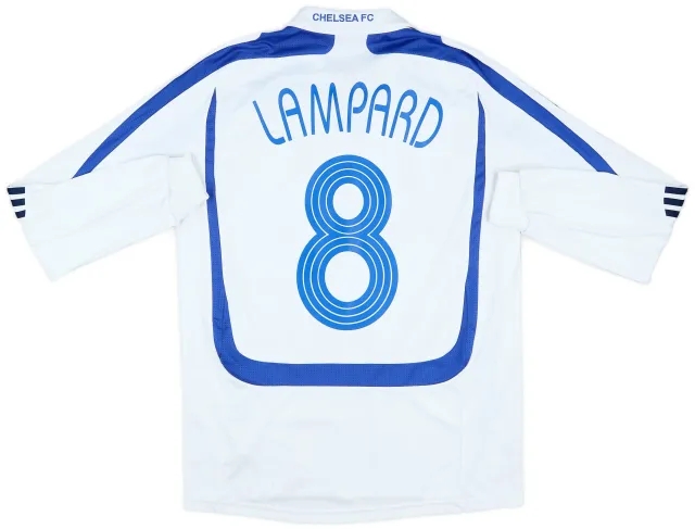 adidas 2007-08 Chelsea Third L/S Shirt Lampard #8 - 9/10 - (S)