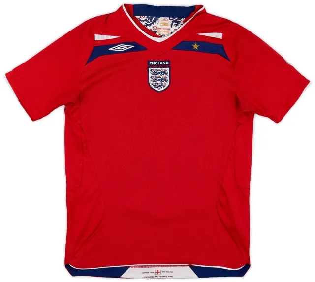 Umbro 2008-10 England Away Shirt - 8/10 - (XL.Boys)