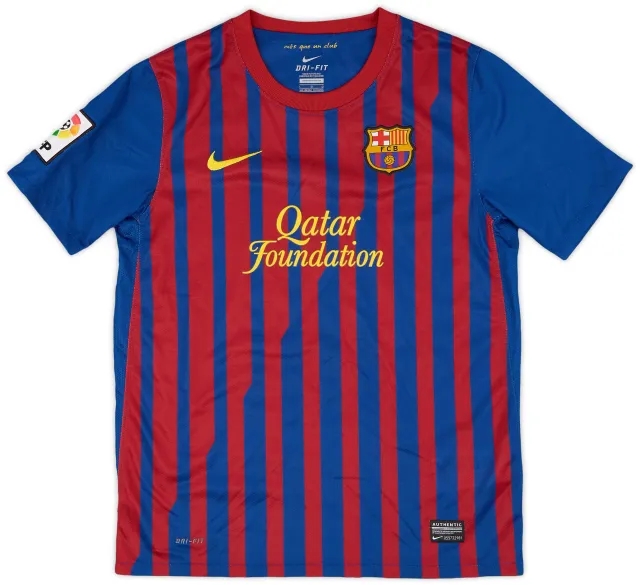 Nike 2011-12 Barcelona Home Shirt - 9/10 - (L.Boys)