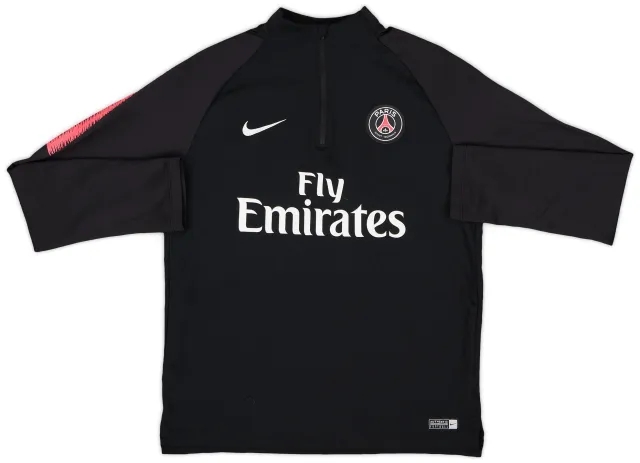 2018-19 Paris Saint-Germain Nike 1/4 Zip Drill Top - 8/10 - (XL.Boys)