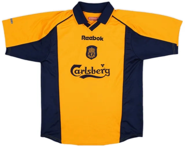 Reebok 2000-02 Liverpool Away Shirt - 9/10 - (M.Boys)