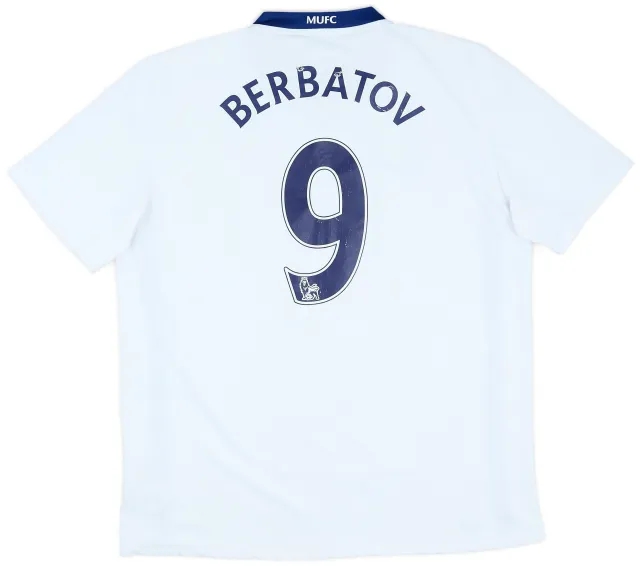 Nike 2008-10 Manchester United Away Shirt Berbatov #9 - 7/10 - (L)