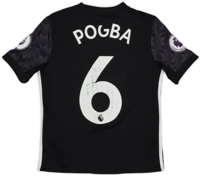 adidas 2017-18 Manchester United Away Shirt Pogba #6 - 5/10 - (M.Boys)