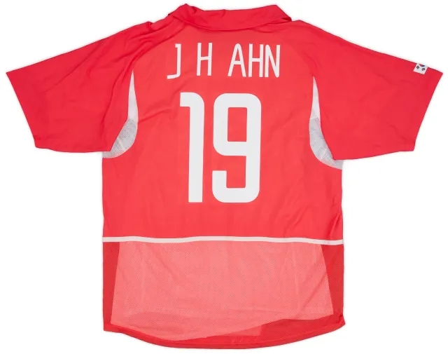 Nike 2002-03 South Korea Player Issue Home Shirt J.H.Ahn #19 - 8/10 - (XL)