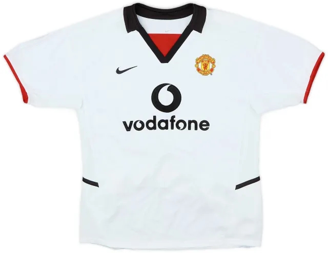 Nike 2002-03 Manchester United Away Shirt - 9/10 - (M.Boys)