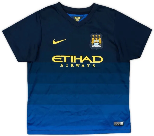 Nike 2014-15 Manchester City Away Shirt - 8/10 - (6-7 Years)
