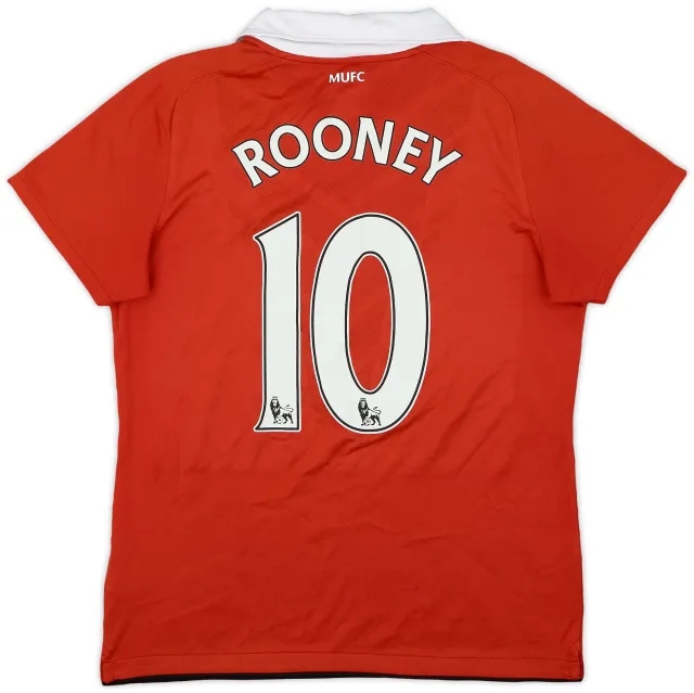 Nike 2010-11 Manchester United Home Shirt Rooney #10 - 7/10 - (Women's M)