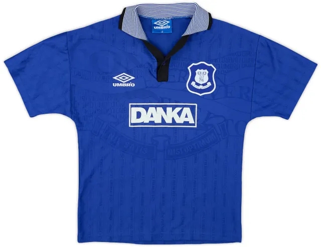 Umbro 1995-97 Everton Home Shirt - 6/10 - (L.Boys)