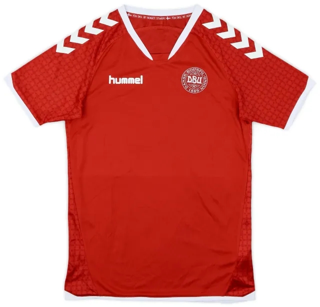 2020-21 Denmark Hummel Training Shirt - 9/10 - (XL.Boys)