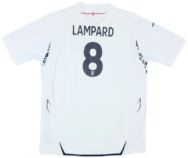 Umbro 2007-09 England Home Shirt Lampard #8 - 8/10 - (XL.Boys)