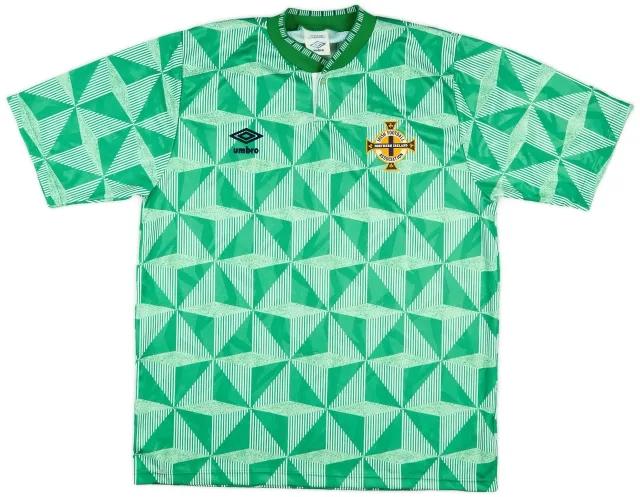Umbro 1990-92 Northern Ireland Home Shirt - 8/10 - (L)