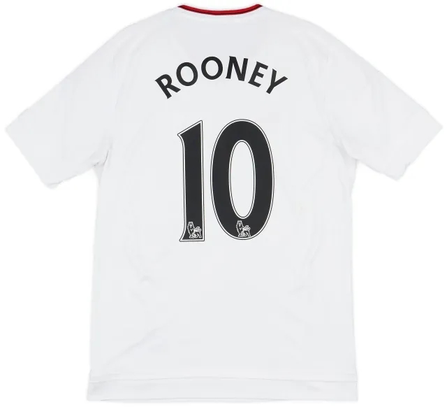 adidas 2015-16 Manchester United Away Shirt Rooney #10 - 7/10 - (M)