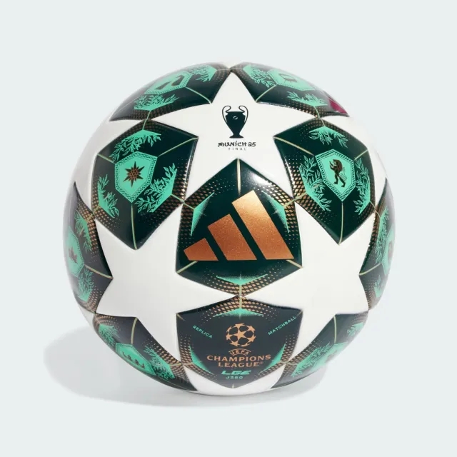 adidas Champions League Football in Green/White
