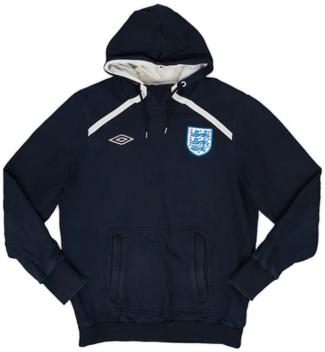 2010-11 England Umbro Hooded Sweat Top - 9/10 - (L)