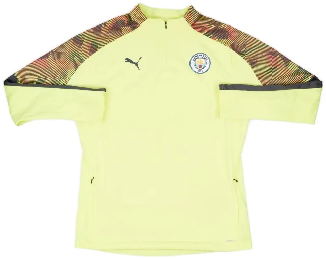 2019-20 Manchester City Puma 1/4 Zip Drill Top - 8/10 - (XL)