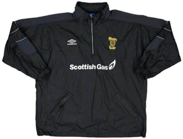 1998-00 Scotland Umbro Hooded 1/4 Zip Training Top - 8/10 - (L)