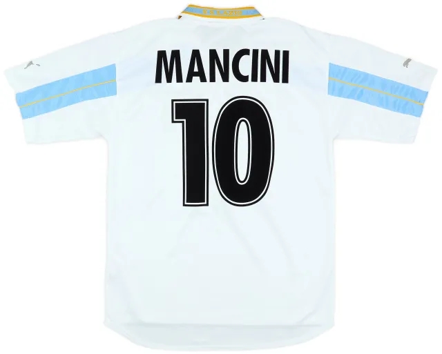 Puma 1999-00 Lazio Centenary Home Shirt Mancini #10 - 4/10 - (M)