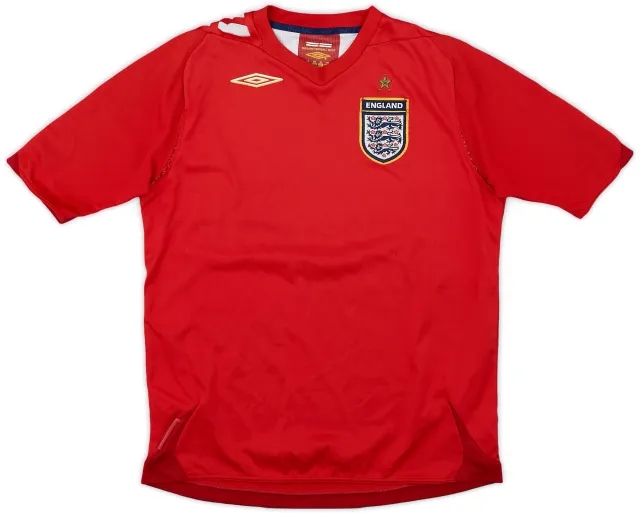 Umbro 2006-08 England Away Shirt - 6/10 - (L.Boys)