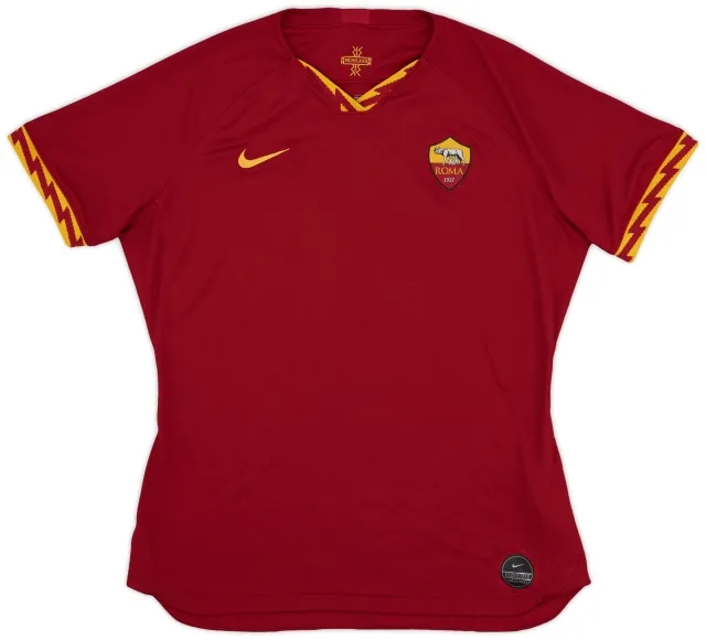 adidas 2019-20 Roma Home Shirt - 9/10 - (Women's XL)